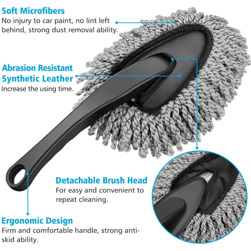 Esun Super Soft Microfiber Car Dash Duster Brush for Car Cleaning Home Kitchen Computer Cleaning Brush Dusting Tool
