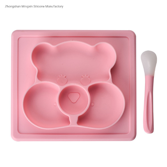 Amazon Hot Food Grade BPA Free Baby Silicone Plate