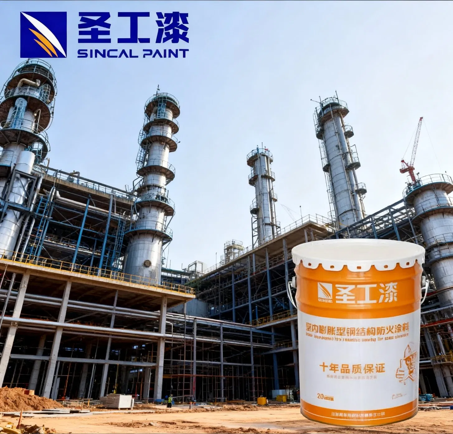 Water Based Intumescent Fireproof Coating Outdoor Fire Resistive Coating