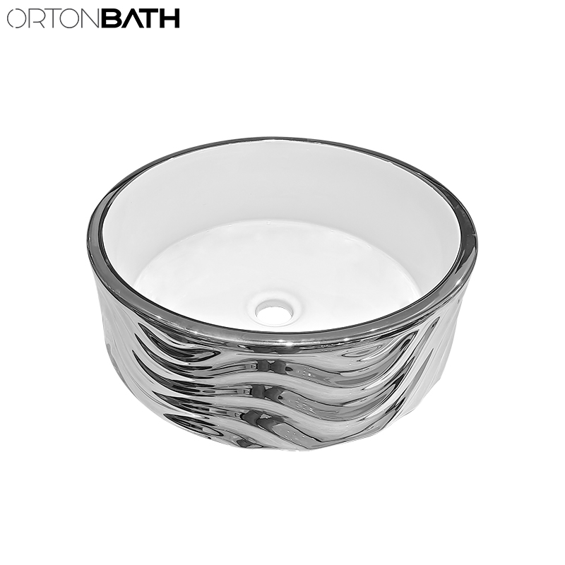 Раковина Ortonbath прямоугольная с золотой кромкой