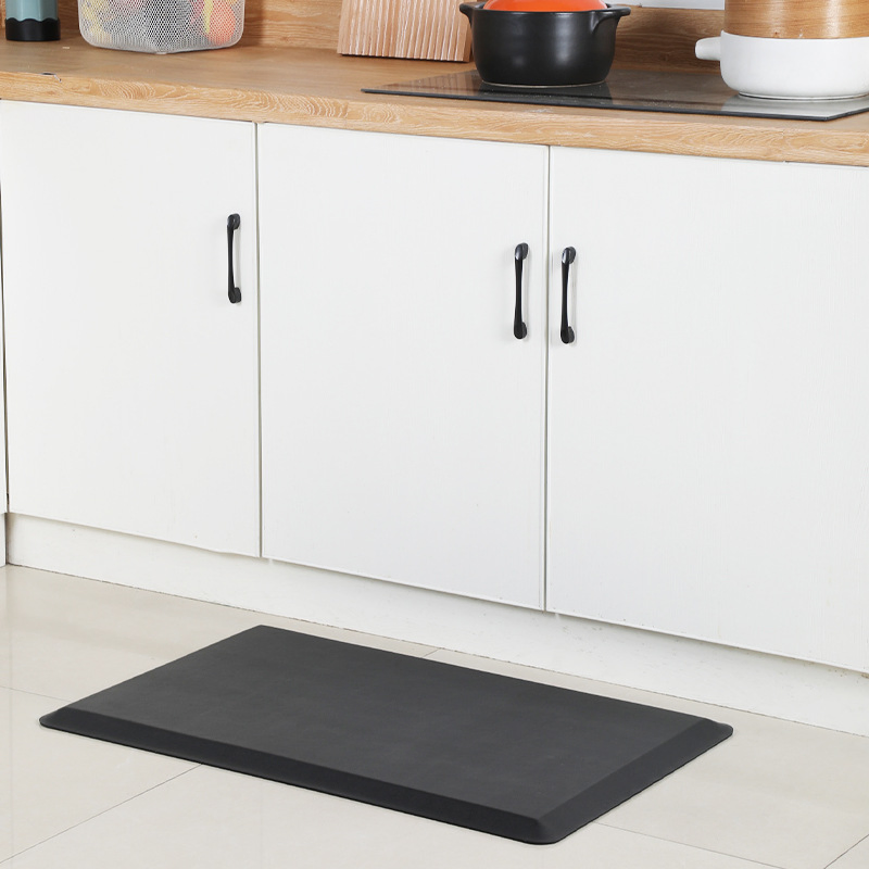 High Traction Anti Slip Soft PU Leather Foam Floor Mats Kitchen Mat