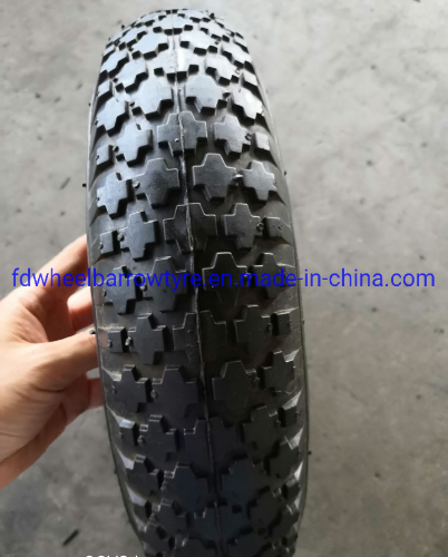 4.00-8 High Quality Pneumatic Wheel with Diamond Pattern for Wheelbarrow, Hand Trolley, Gardening Carts