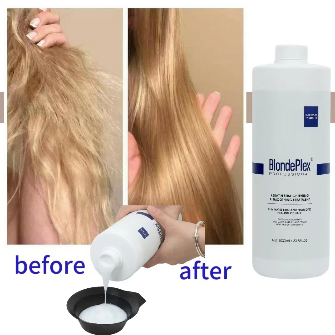 Private Label Cysteine Formaldehyde Smoothing Hair Treatment Professional Salon Hair Keratin Care
