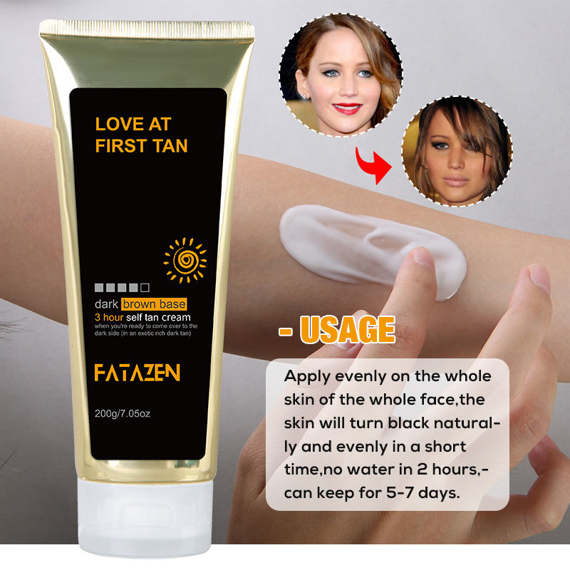 Private Label Beauty Products Vegan Hydrating Instant Dark Tanning Lotion Accelerators Suntan Self Tanner Tanning Cream