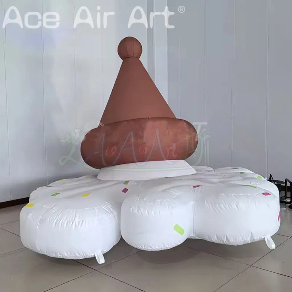 Summer Party Decoration Inflatable Melting Ice Cream Balloon Ice Cream Model