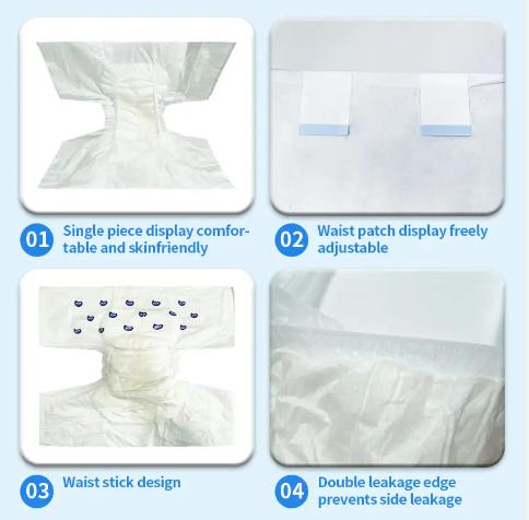 Wholesale High Quality Hospital Ultra Thick Disposable Adult Diaper Pull up Pants Diapers for Elderly