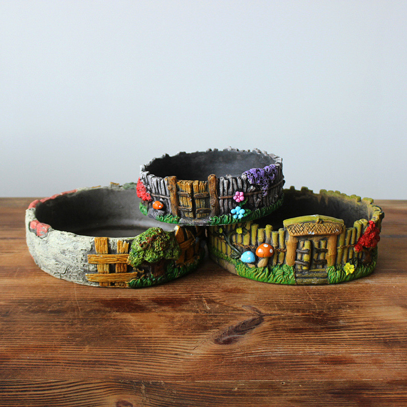 Горшок цементный для суккулентов