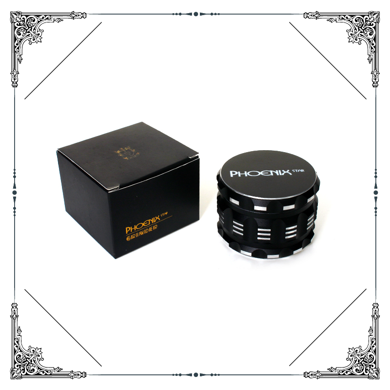 2.5 Inches Colorful Phoenixstar Gift Box Grinder Wholesale Smoking Herb Tobacco Grinders