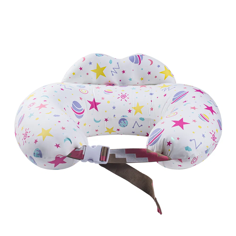 TPU Inflatable Nursing Pillow Portable Aid Pillow with Washable Cotton Cover