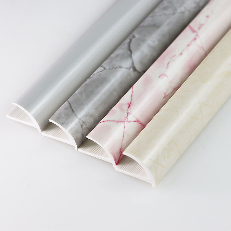 Manufacturer's Flexible PVC Ceramic Tile Corner Trim for Kitchen Bathroom Living Room Use Outside Corner Trim with Plastic Tile