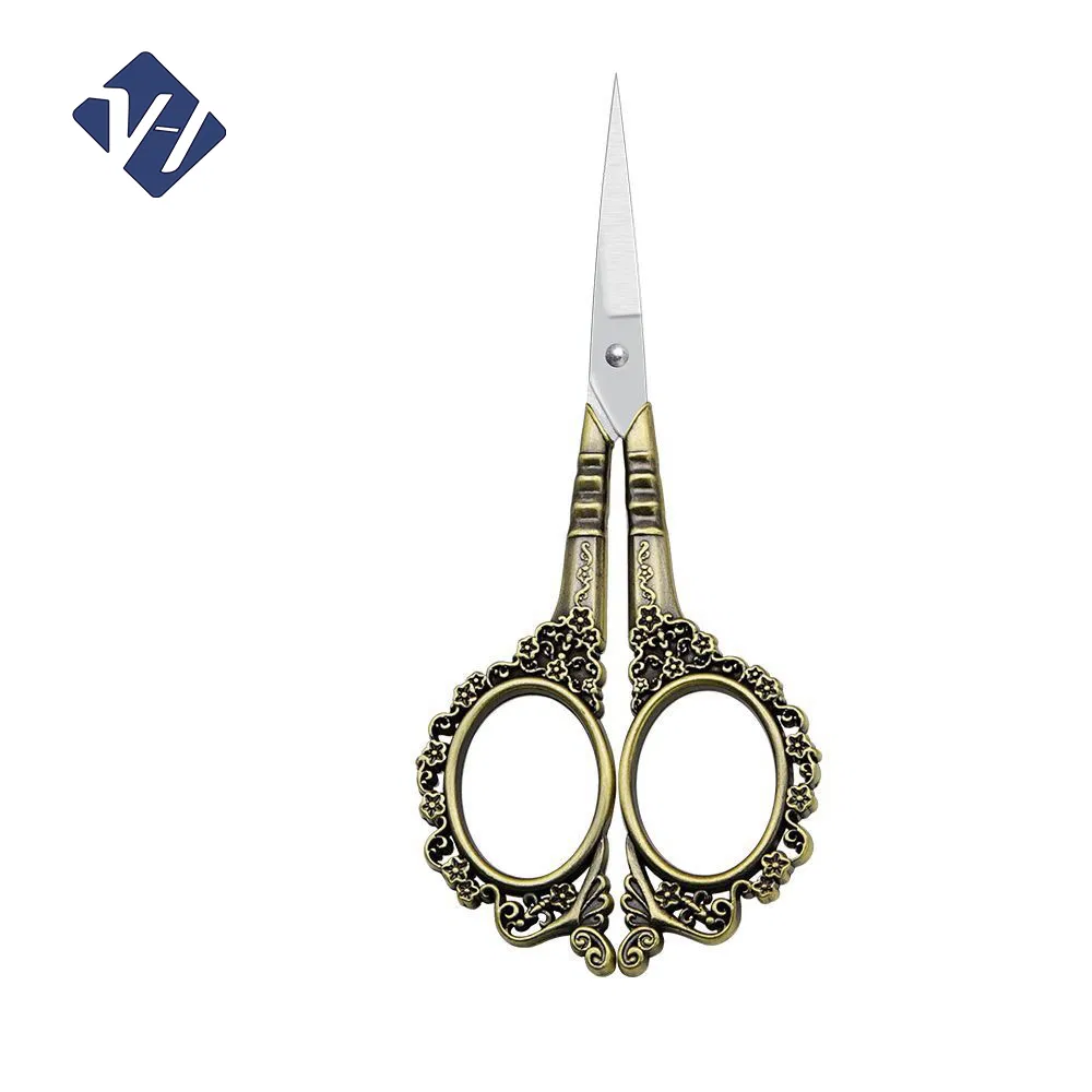 Vintage European Style Plum Blossom Needlework Tailor Scissors for Cross Stitch