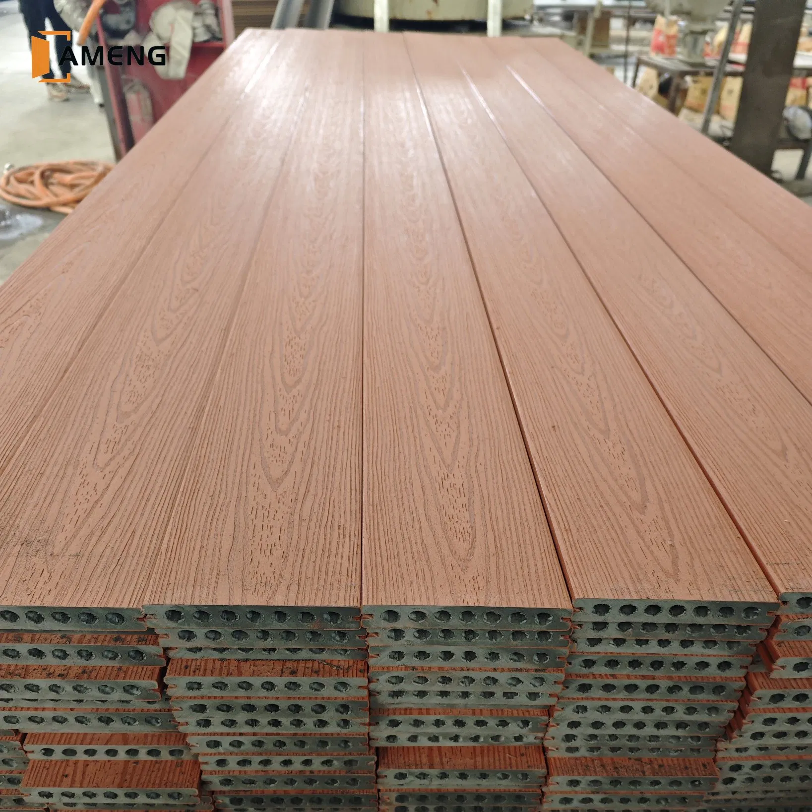 140X22mm 140X25mm Outdoor Wood Texture Exterior ASA WPC Co-Extruded Composite Decking
