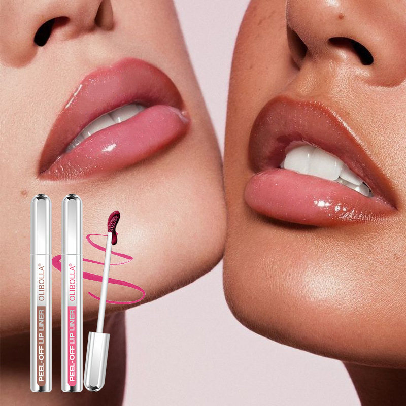 High Quality Waterproof Lip Liner Stain in Five Shades with Tweezers