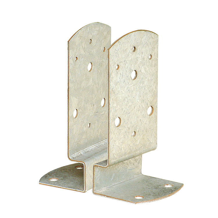 Опорная стойка для столбов с двойным креплением