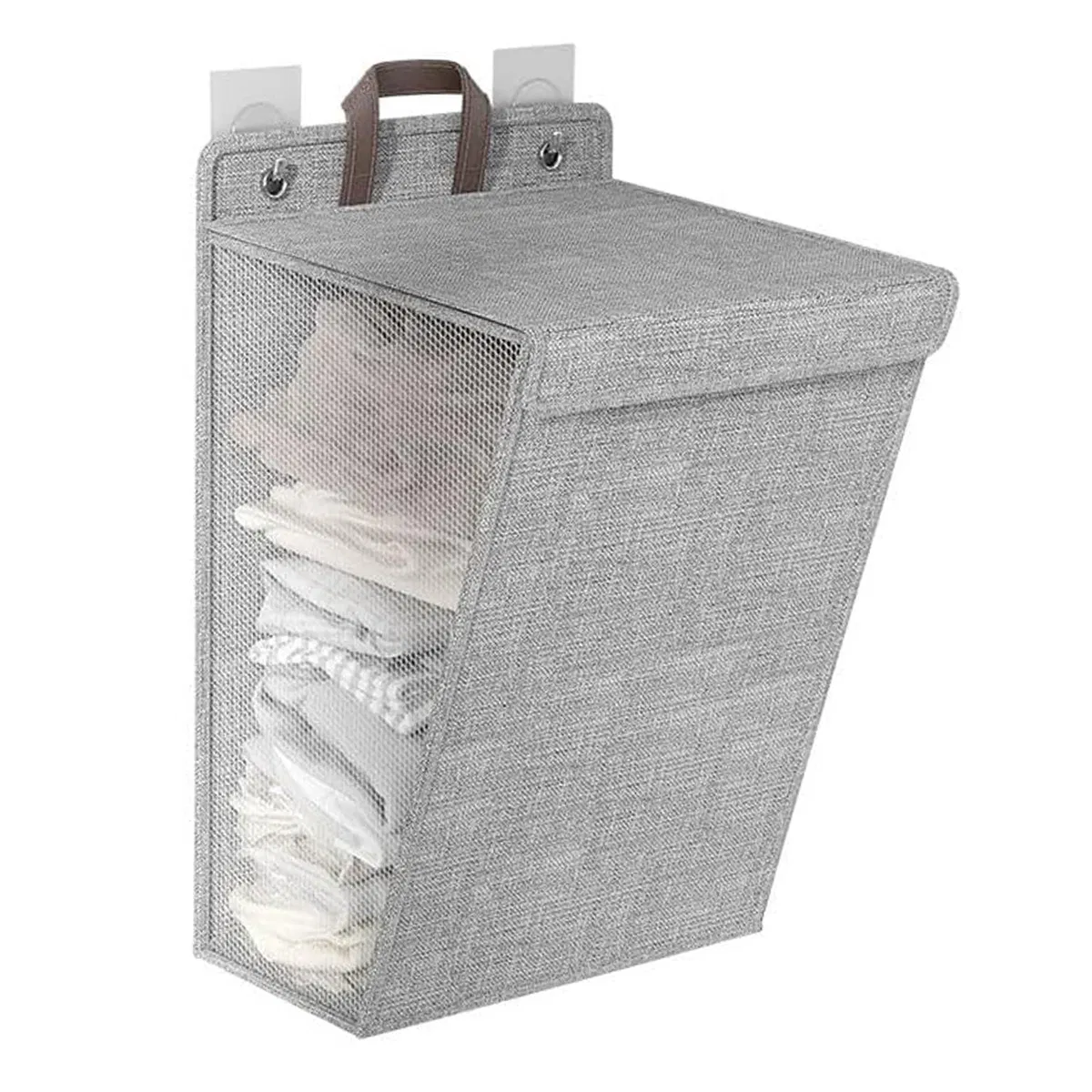 Hanging Laundry Hamper, Hanging Laundry Basket, Slim Laundry Hamper Bag with Handles