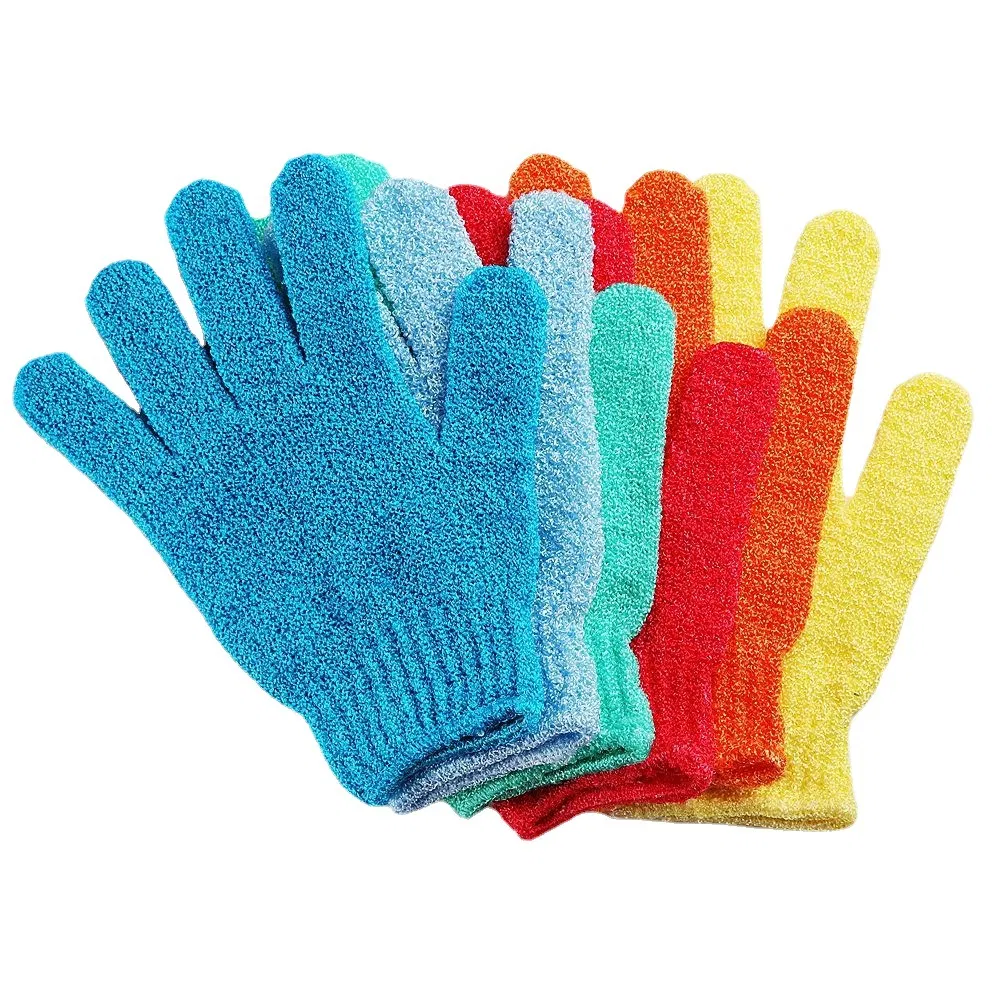 Wholesale Cheap Nylon Material Finger Bath Glove