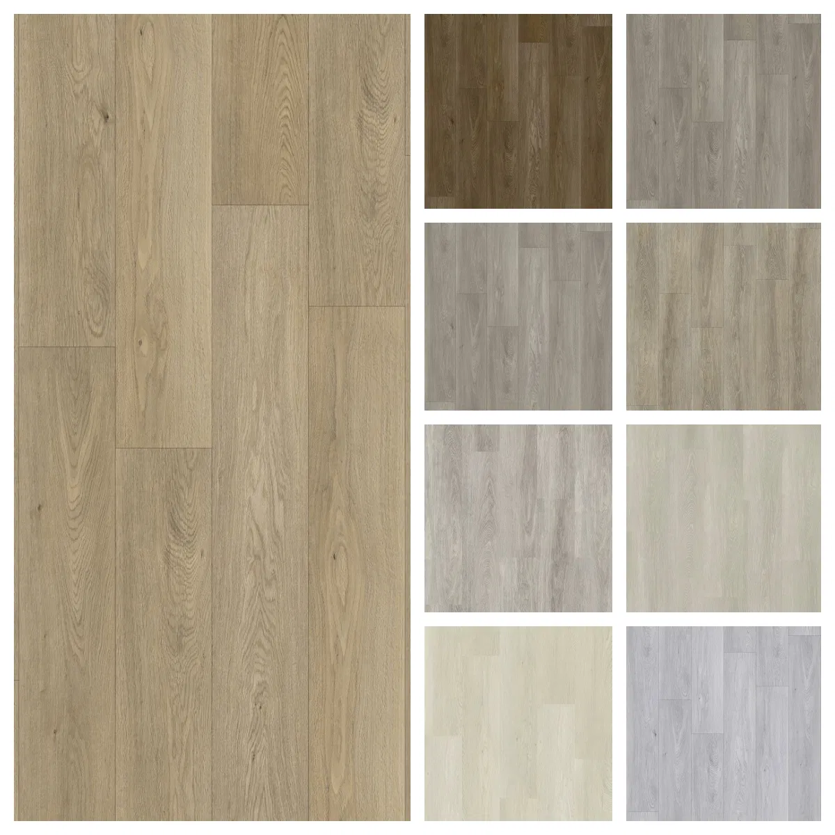 Wholesale Economic Waterproof Wood Texture Click Spc Flooring Unilin Lock Tile Plank Vinyl Floor for Kitchen