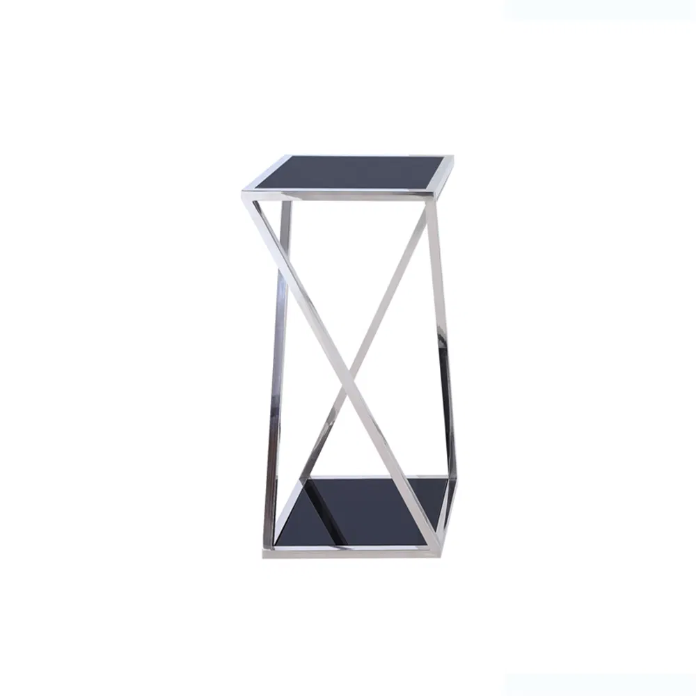 Standard Export Package Glass Sunlink Gold Flower Stand Steel Table