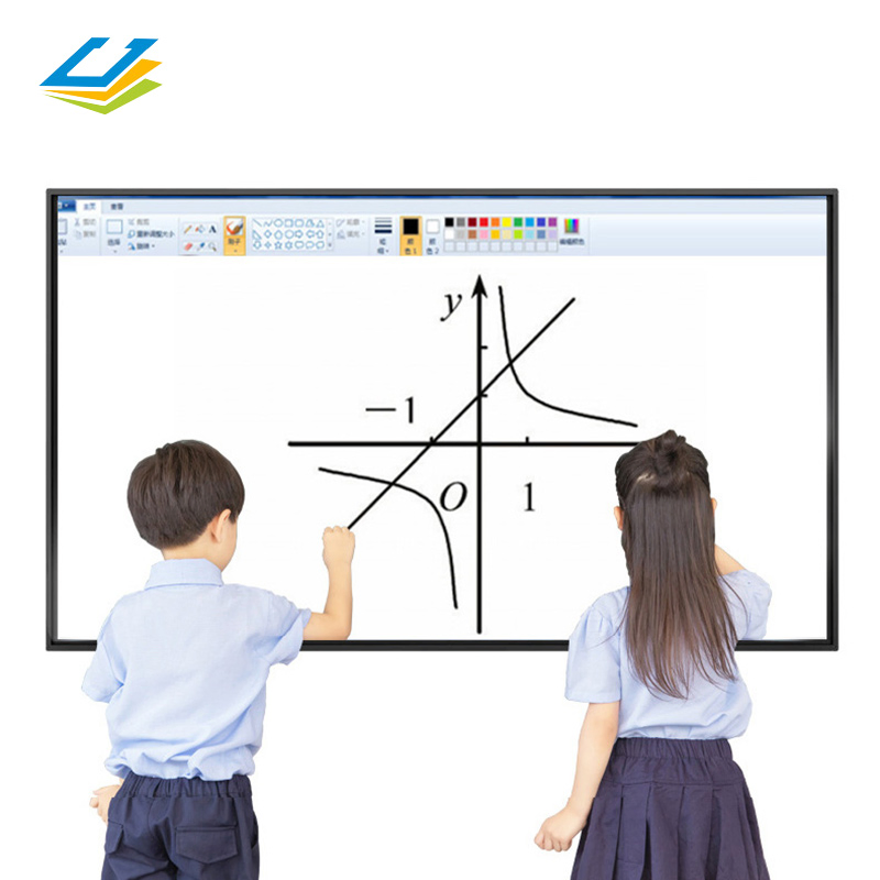 85 Inch 4K Ultra Wide TV Screen Multi Touch Digital Infrared Kiosk Teaching Interactive Whiteboard