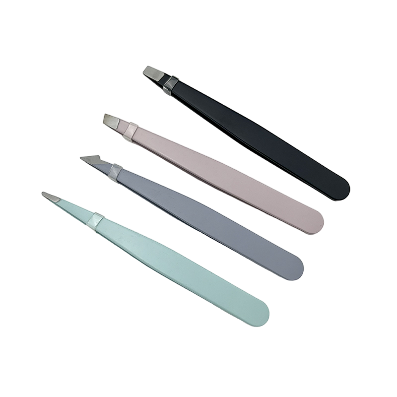 Stainless Steel Eyebrow Tweezers Private Label Eyelash Extension Tweezers Pointed Eyebrow Tweezer