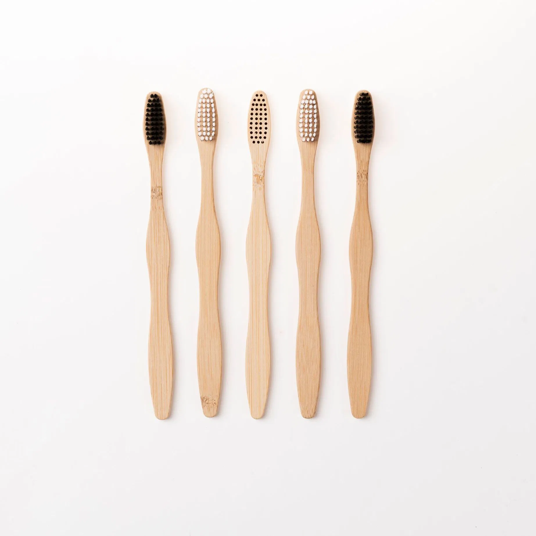 Wooden Natural Bamboo Toothbrush Amazon Price with Natural Bristles