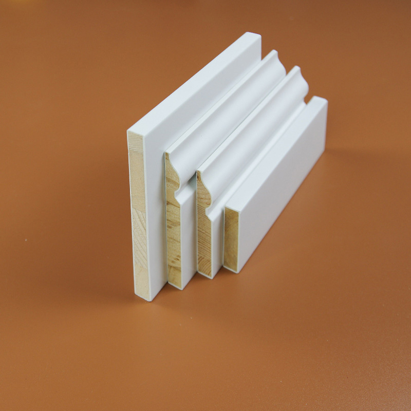 Baking Paint Decorative Lines Real Wood Skirting Board UK Wooden Baseboard Skirting Board