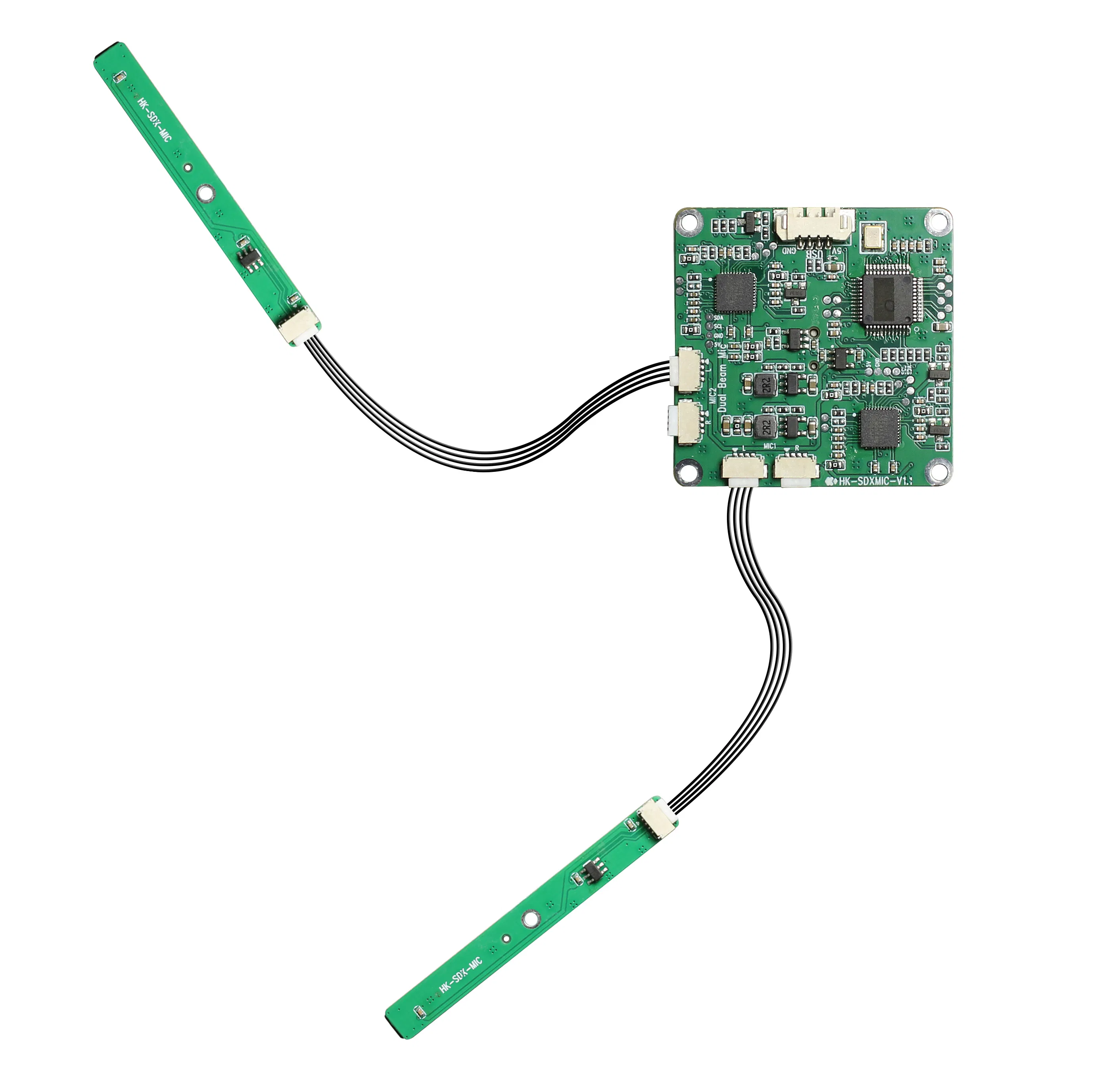Professional Dual Zone Voice Separation Microarray Board for Courtrooms & Meetings