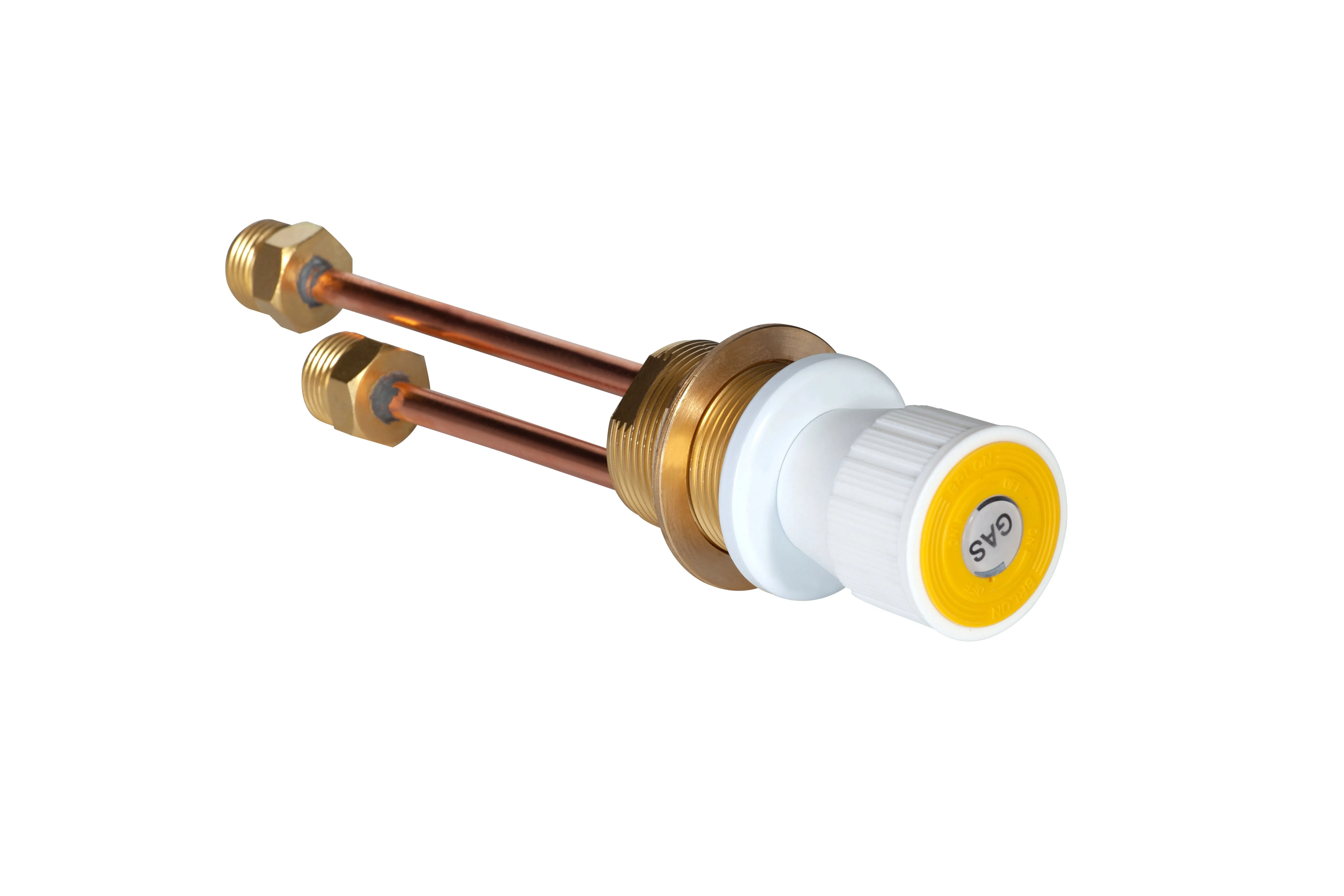 Лабораторный газовый кран двойной из латуни