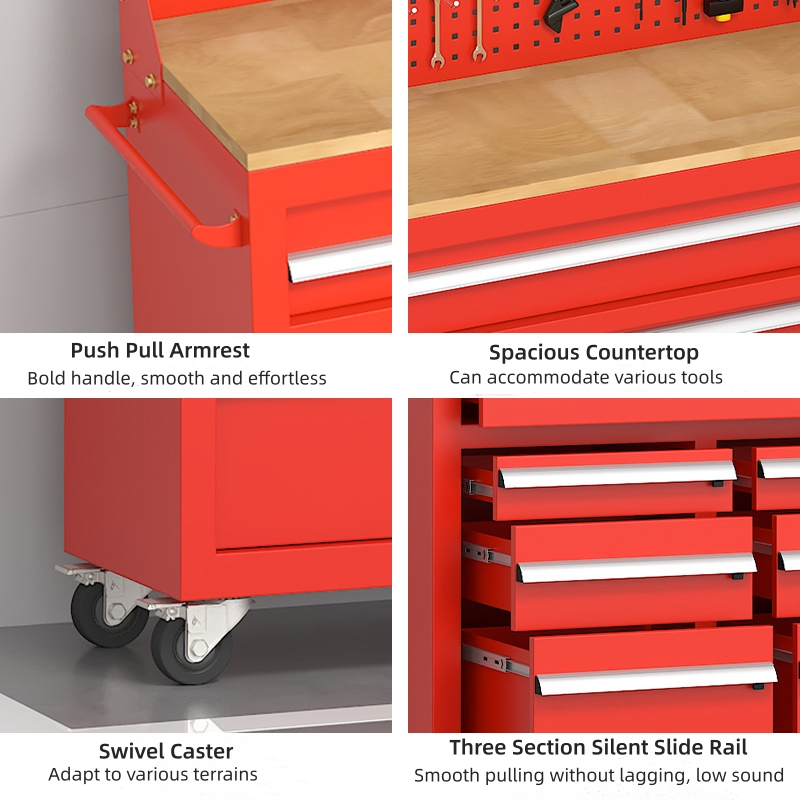 Heavy Duty Tool Cart Drawer Maintenance Storage Cabinet Thickened Hardware Multidrawer Handcart Tool Cart