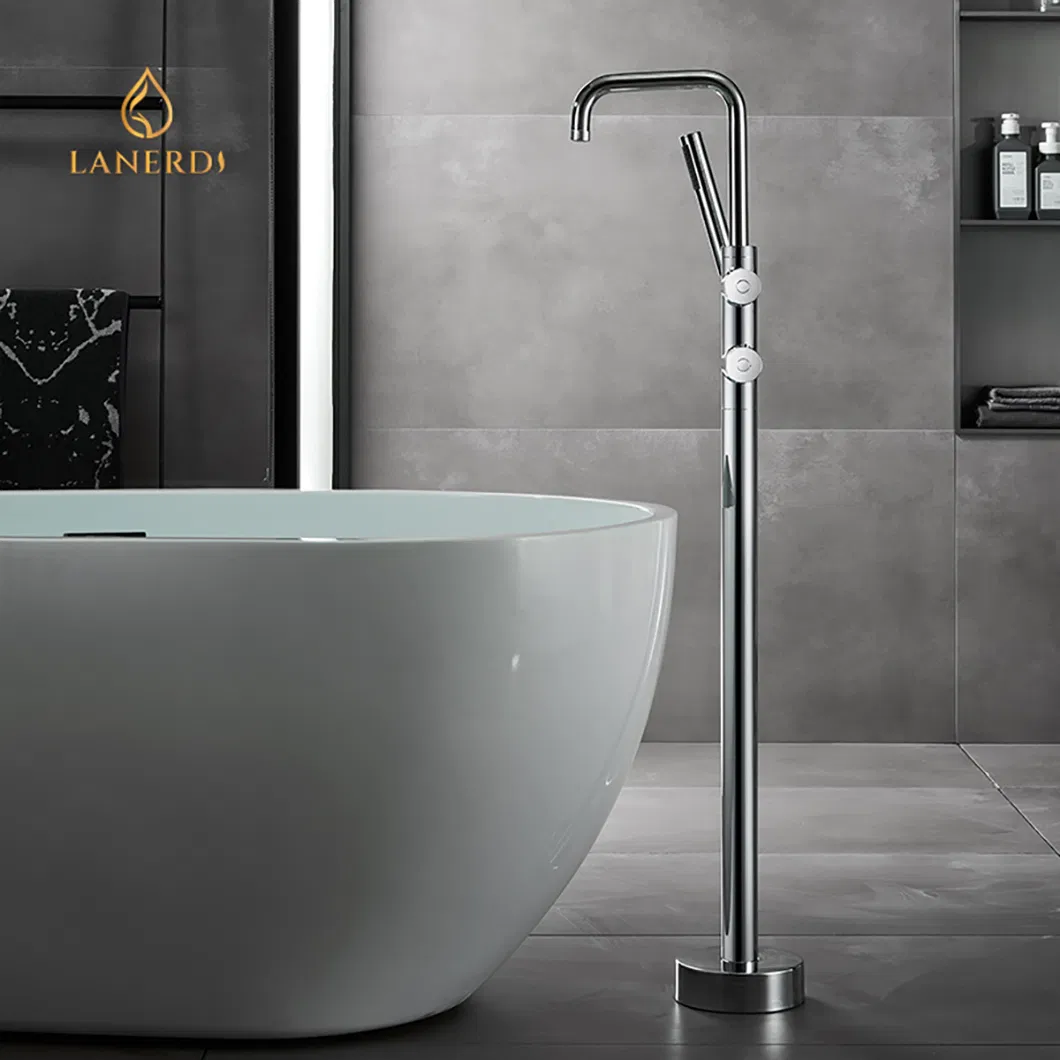 Upc Hot and Cold Water Tap Bath Shower Floor Mounted Tap Bathroom Shower Mixer Floor Standing Faucet Tub Faucet Bathtub Faucet
