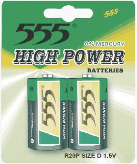 Батарейка AA 555 Super Heavy Duty, R6P