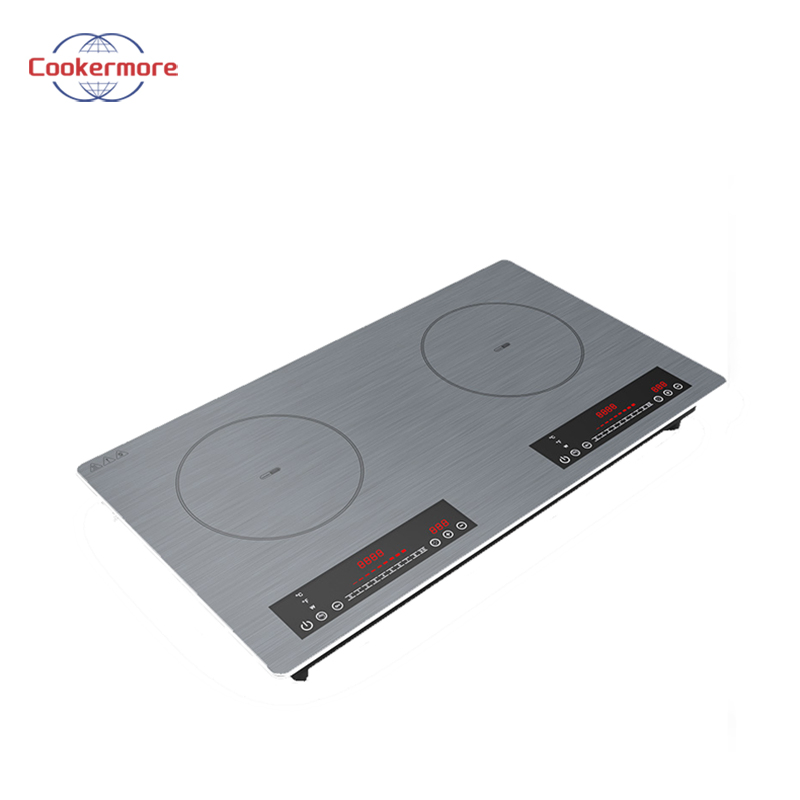 Home Appliance Energy Saving Portable Embedded Dual Screen Sliding Induction Cooker