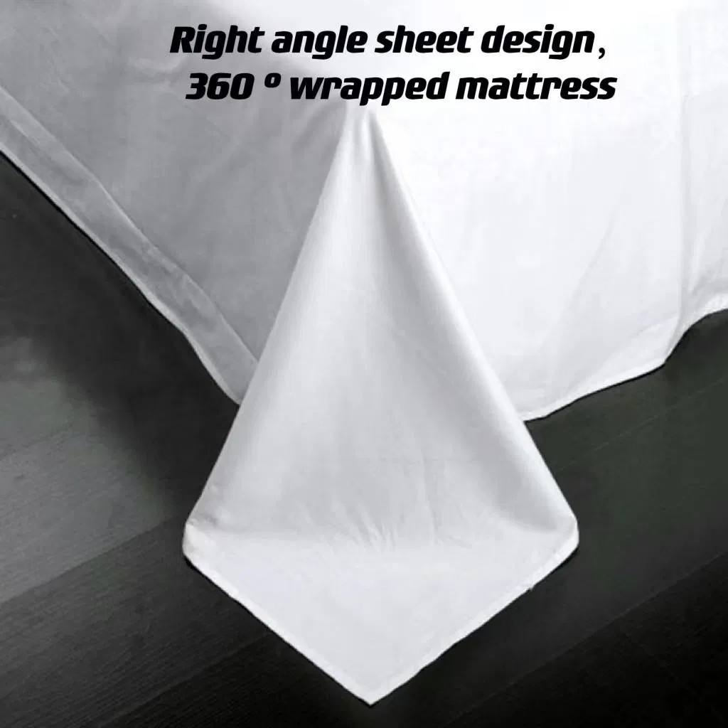 Luxury 300tc Bed Sheet Duvet Cover 100% Cotton Hotel Bedding Sets