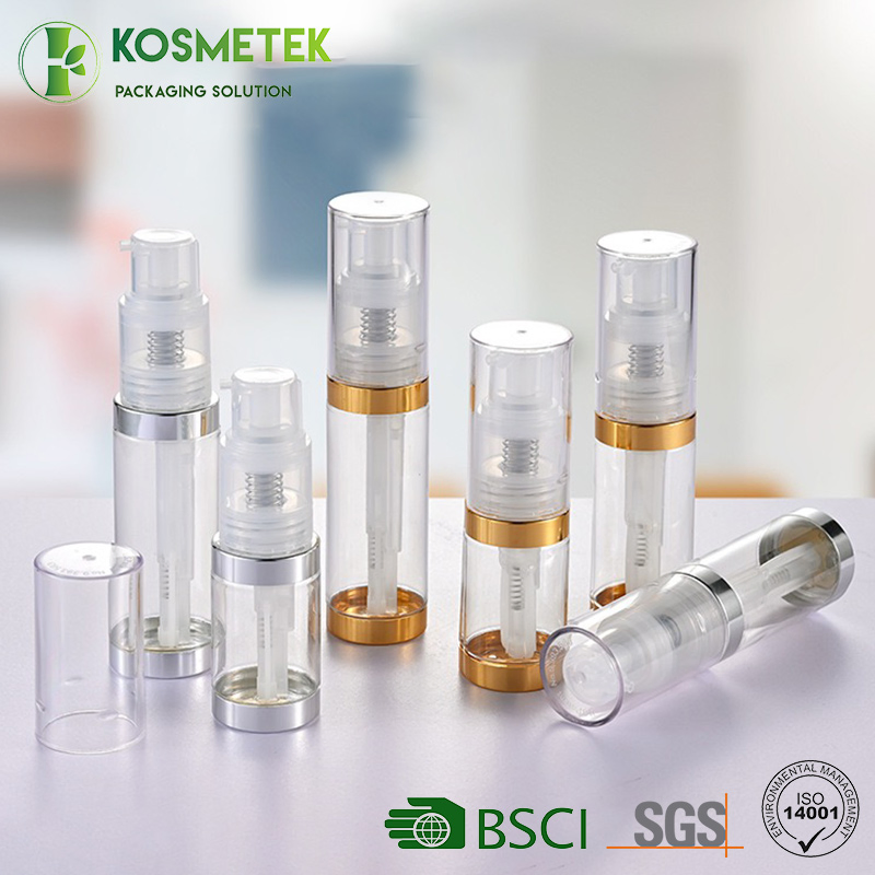 Airless 35ml/50ml/60ml Pet Plastic Cosmetic Powder Packaging Bottle with Sprayer Head