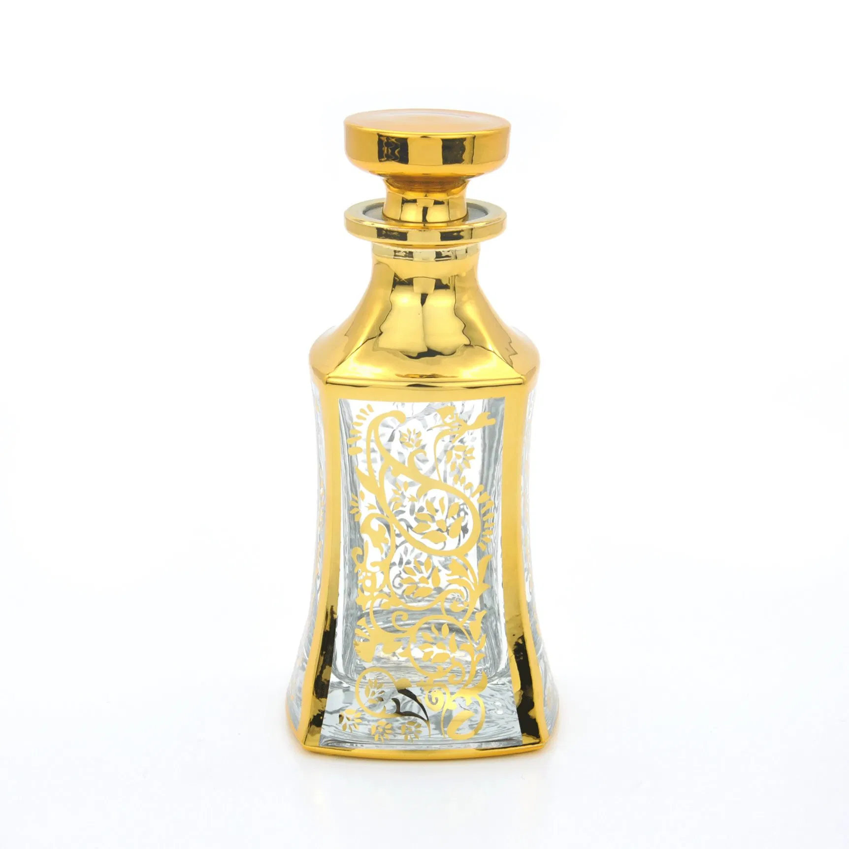 150ml Luxury Arabic Dubai Attar Oil Glass Bottle Decanter Glass Decanter with Stopper