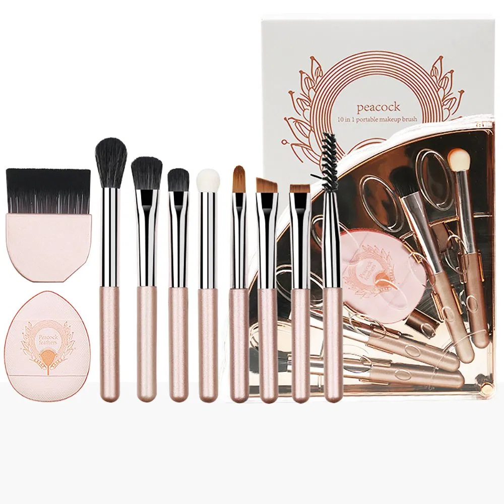 Ten-in-One Eye Makeup Seteyeshadow Brushportable Makeup Brush