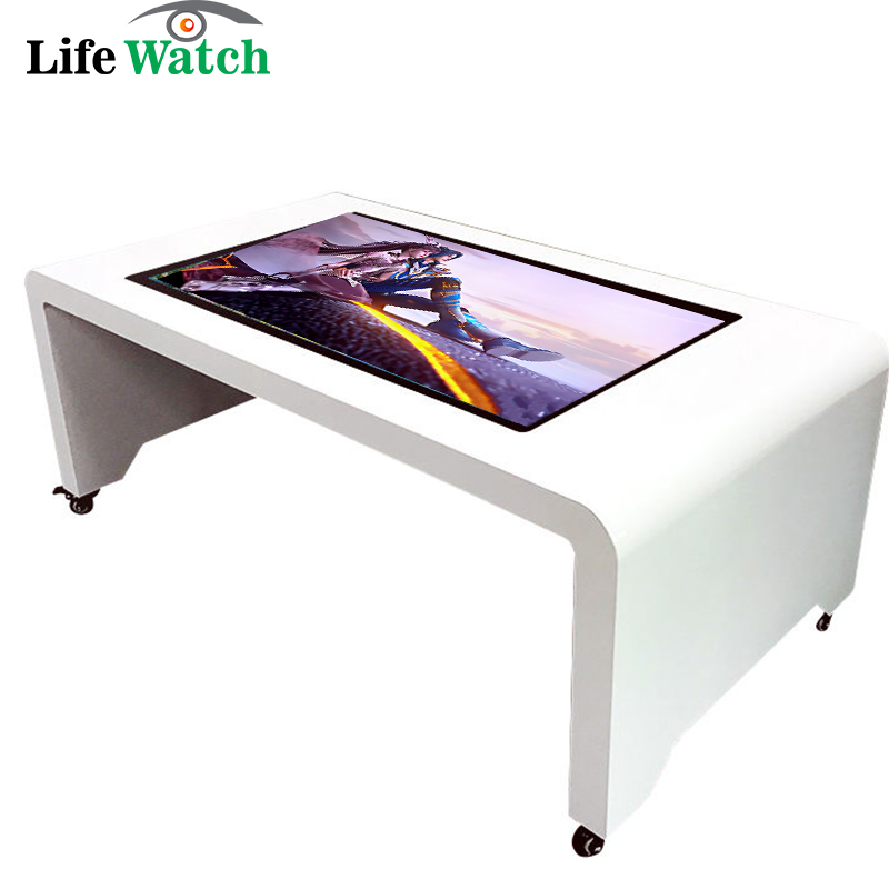 19-Inch Built-in Two Small LCD Screen Game Interactive Table with Wireless Battery Charging