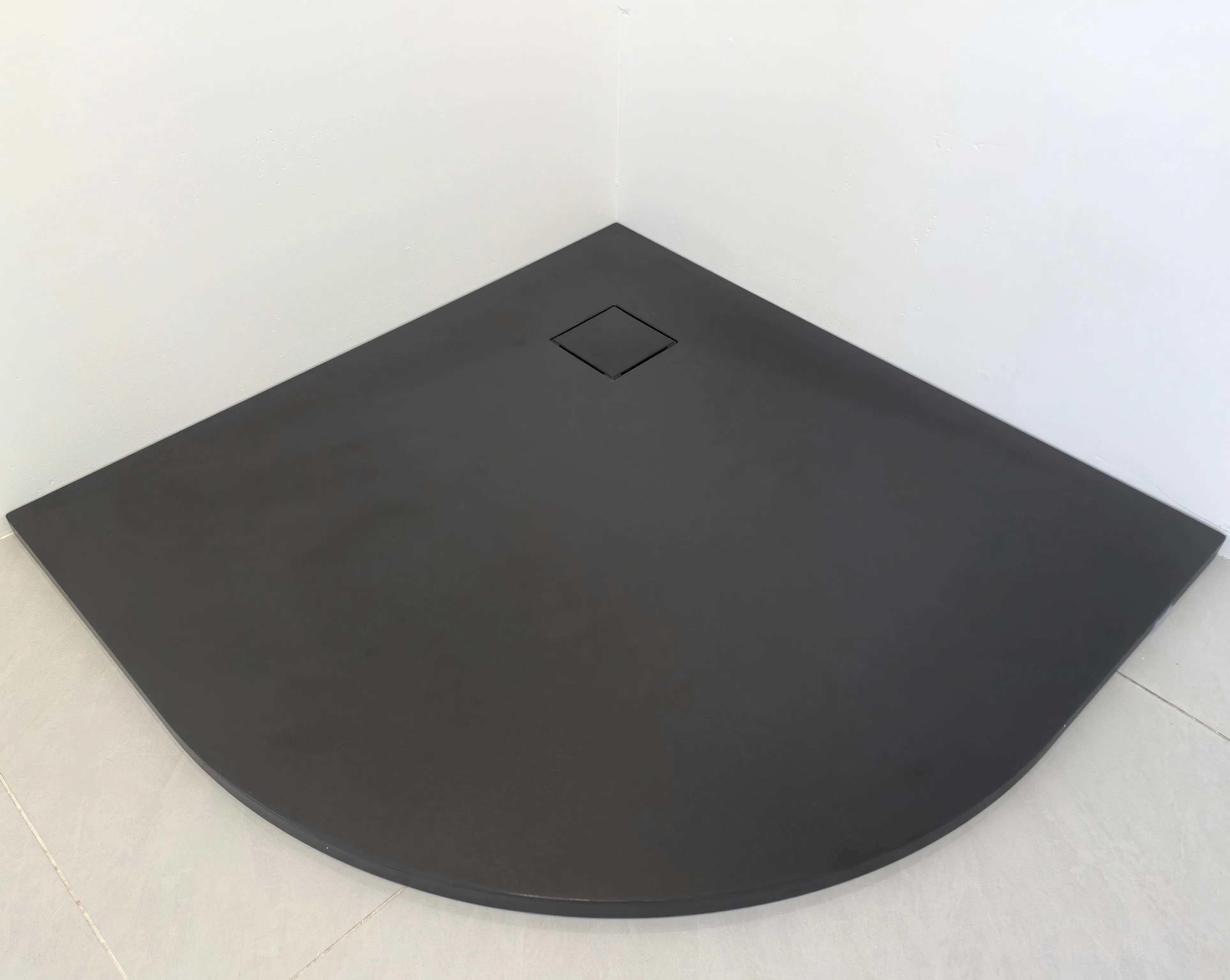 Stone Texture Round SMC Shower Base Tray 80*80