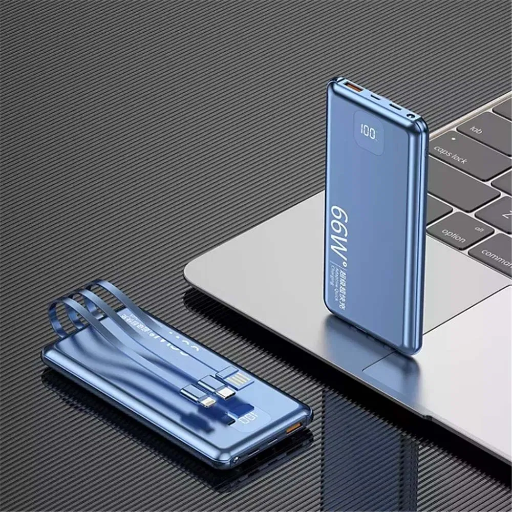 Повербанк Rt-U2 25000mAh со встроенными кабелями