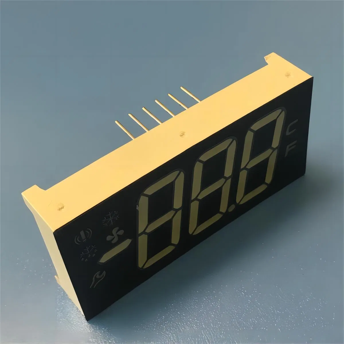 Ultra White/ Red/Yellow 3 Digit 7 Segment LED Display for Refrigerator