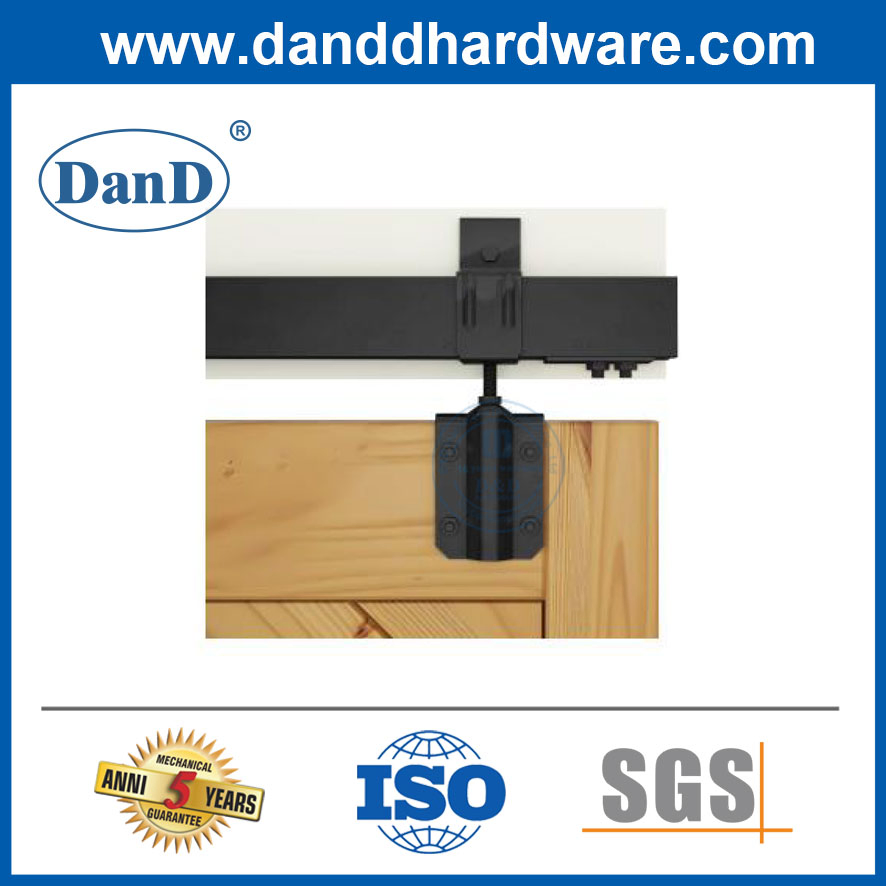 Wall Mounted Double Slide Heavy Duty Barn Door Hardware Roller Gear Kit