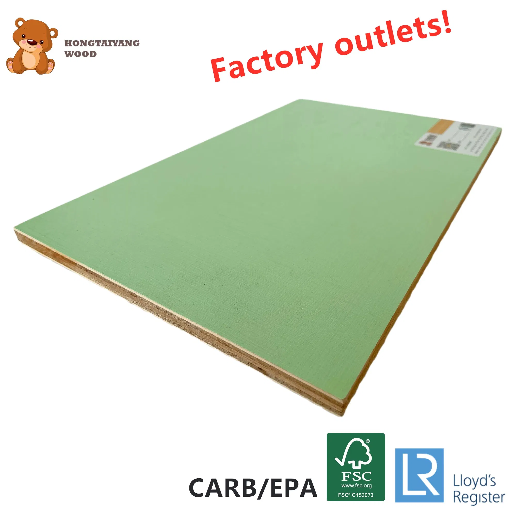 9/12/18mm Waterproof Marine Birch Okoume Poplar Film Faced Melamine Plywood Board