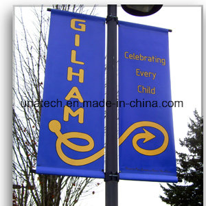 Outdoor Advertising Street Light Pole Double Side Bannerssaver
