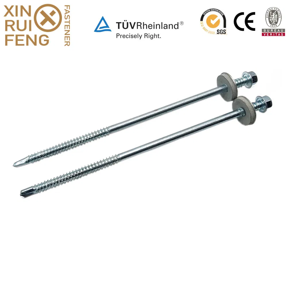 Xrf DIN7504 Self Drilling Screws Double Thread Screw with Grey Washer
