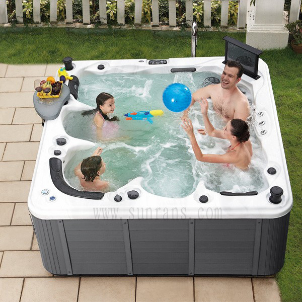 5 Persons Swim SPA Pool Whirlpool Acrylic SPA Bathtub Balboa Outdoor Hot Tub with TV