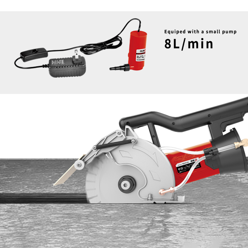 Qy-9195f 2500W 65mm Deep Cutting with Water Pump Slotting Machine