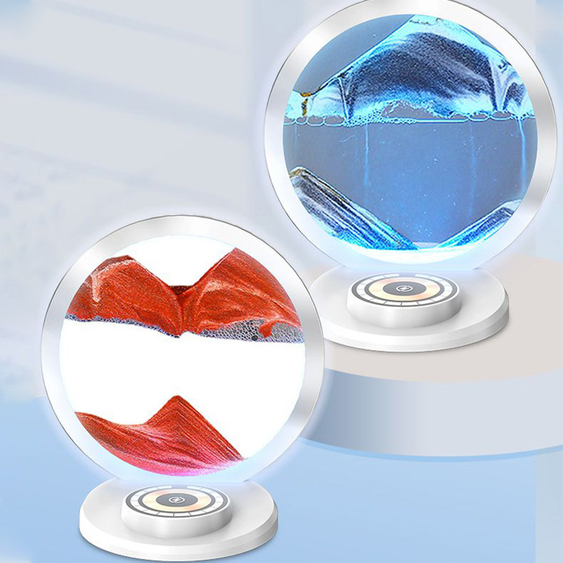 Factory Gift Colorful Atmosphere Night Light Sand Painting Ornaments Magnetic Fast Charging 20W Wireless Charger