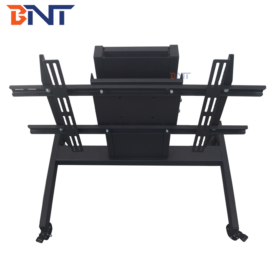 Universal TV Floor Stand Height Adjustable Mobile TV Cart Stand with Mount Bracket Home Office Use for 32-60 Inch LCD LED Flat Screen TV