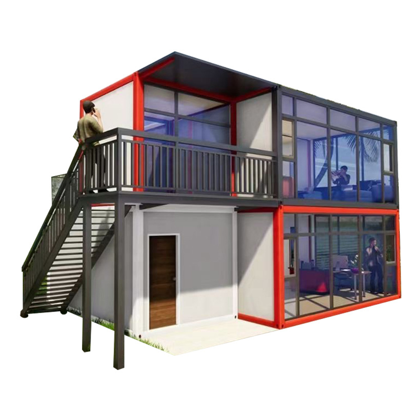 Easy Assembly Prefab House Flat Pack Prefab Module Home 20 FT Container Expandable House with Balcony