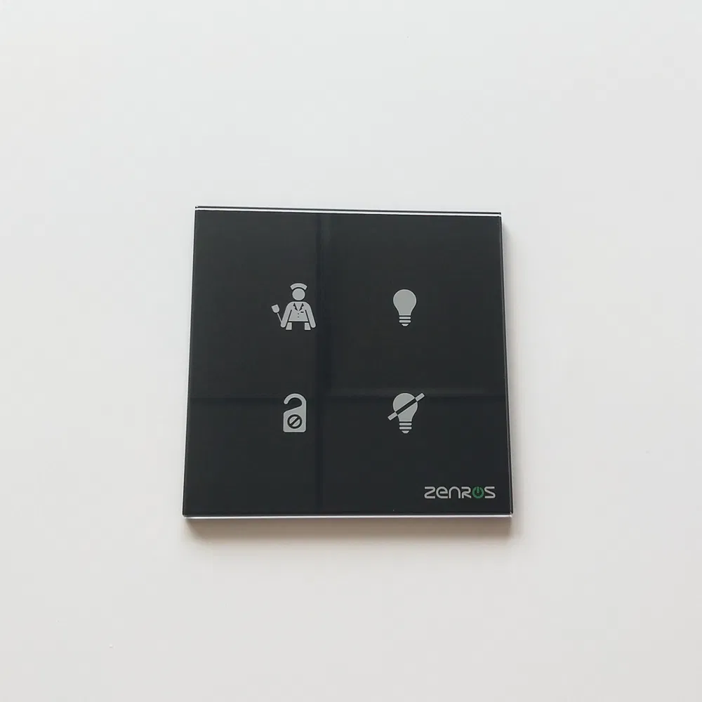 Customized 86*86*3mm Electrical Switch Glass, Switch Frame Tempered Glass Plate for Smart Dimmer Touch Switch